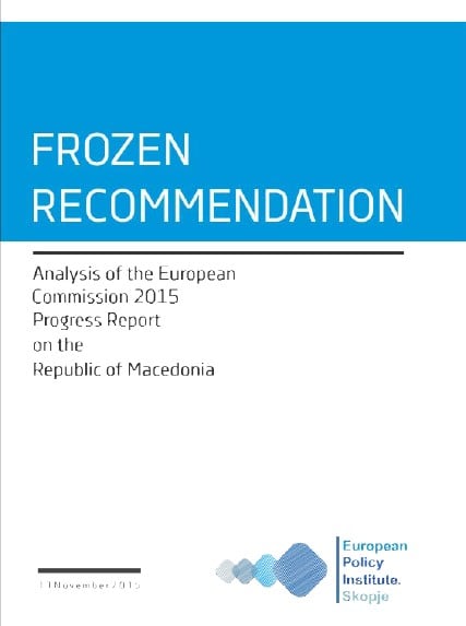 Macedonia: Frozen recommendation