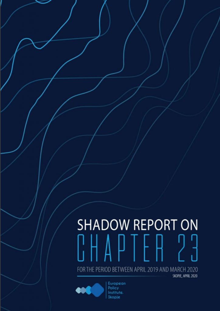 Shadow Report on Chapter 23 for the period between April 2019 and March 2020