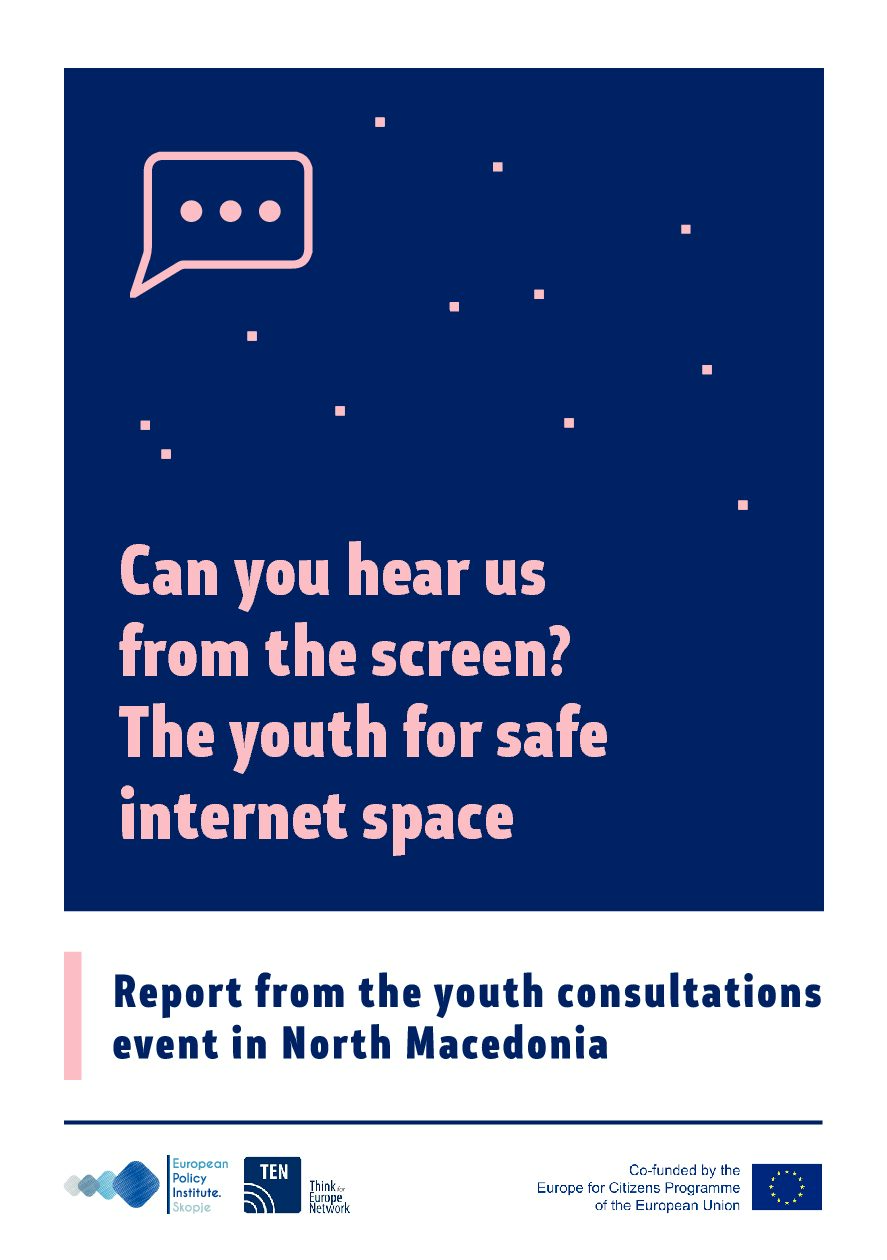 Can you hear us from the screen? The youth for safe internet space