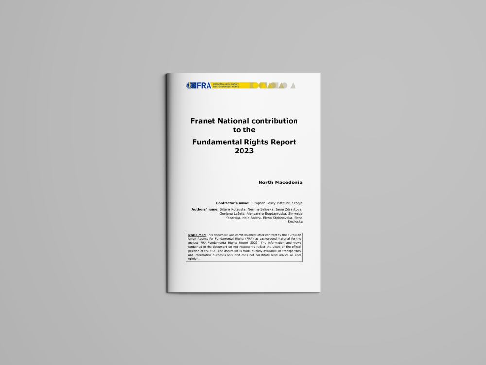 Franet National contribution to the Fundamental Rights Report 2023 – North Macedonia