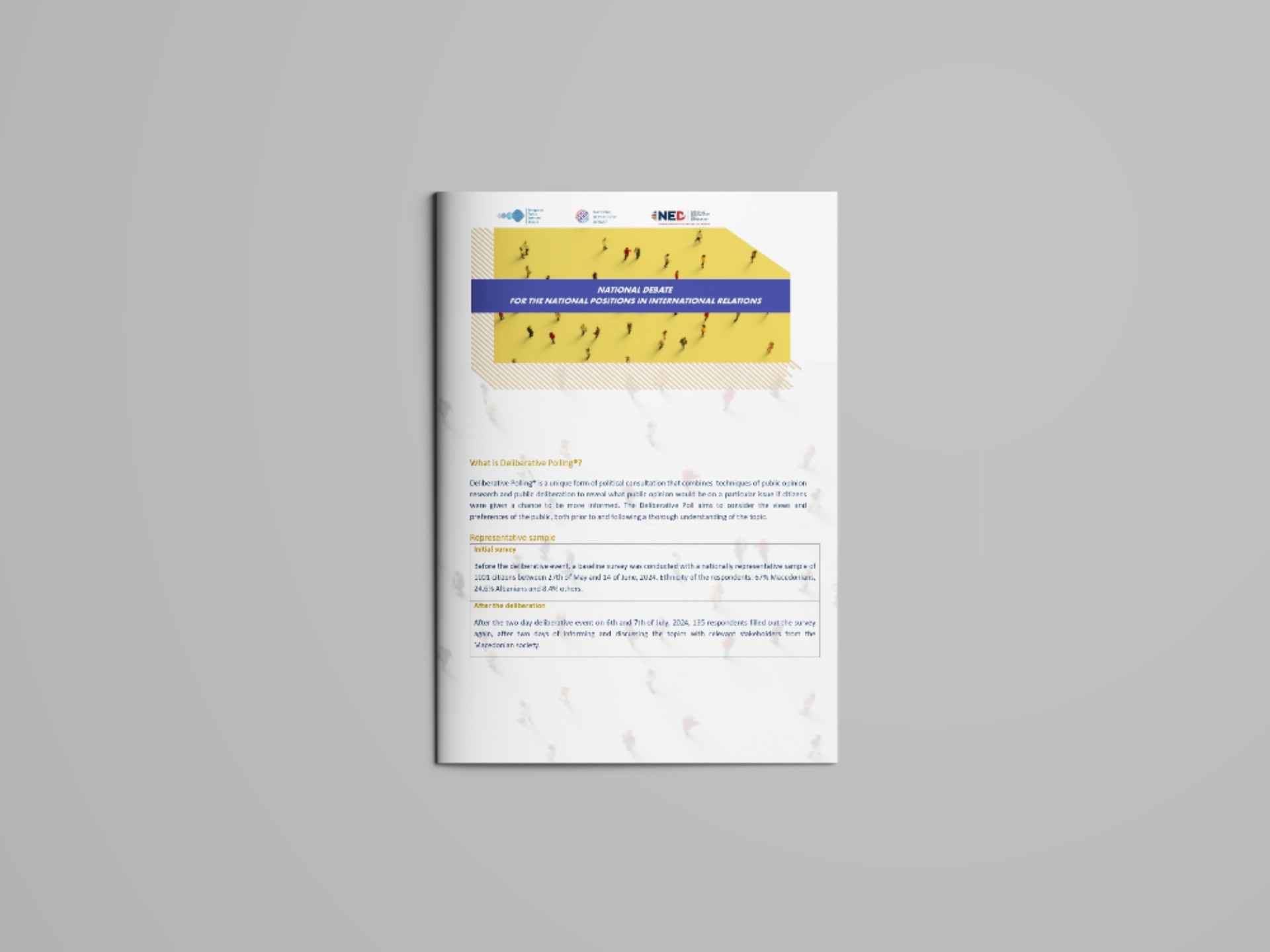 Summary with the results from the National debate on the National Positions in International Relations